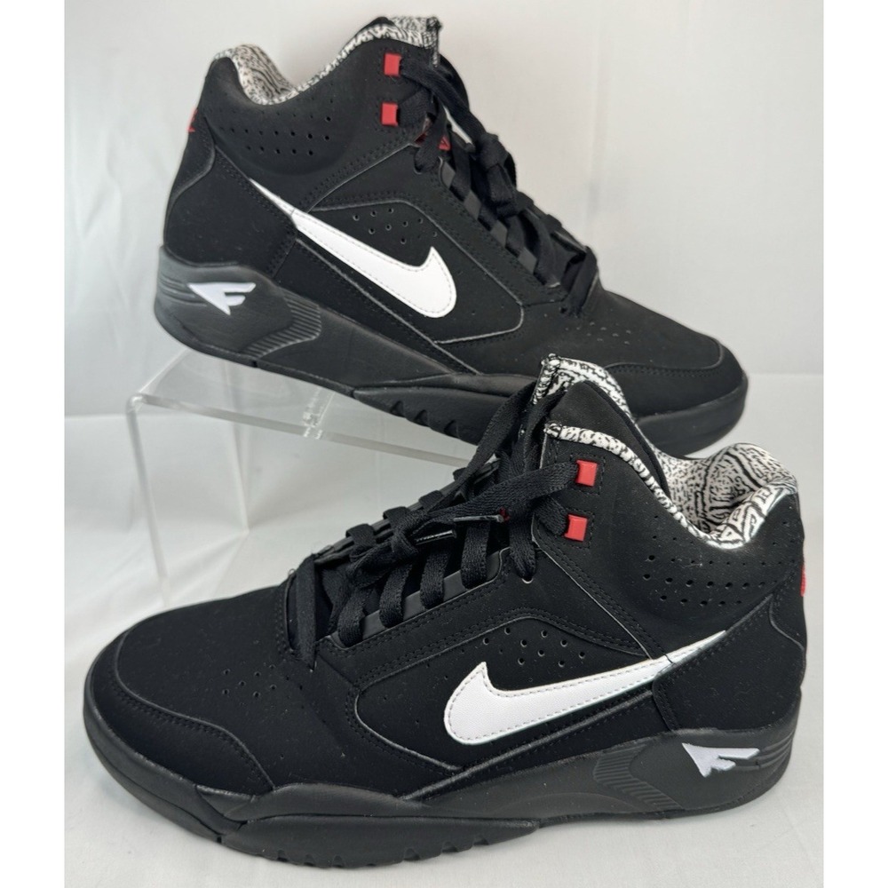 Nike Air Flight II Lite Mid High Black Varsity Red White DQ7687-003 Men's Size 6